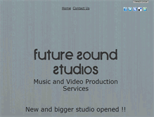 Tablet Screenshot of futuresoundstudios.com